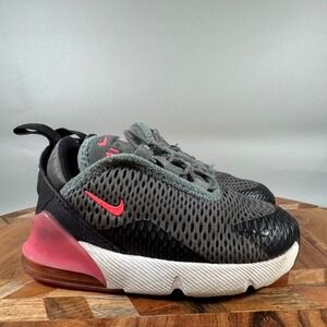 Nike Air Max 270 Toddler Kids Sneakers Grey Black Pink DD1646-031 Size 7C